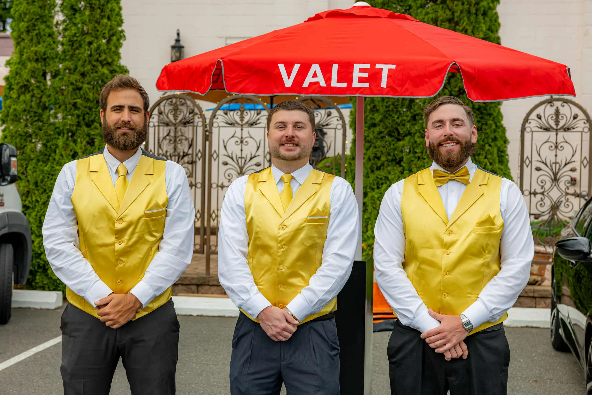 Professional Wedding Venue Valet Parking Service by VIP Ventures